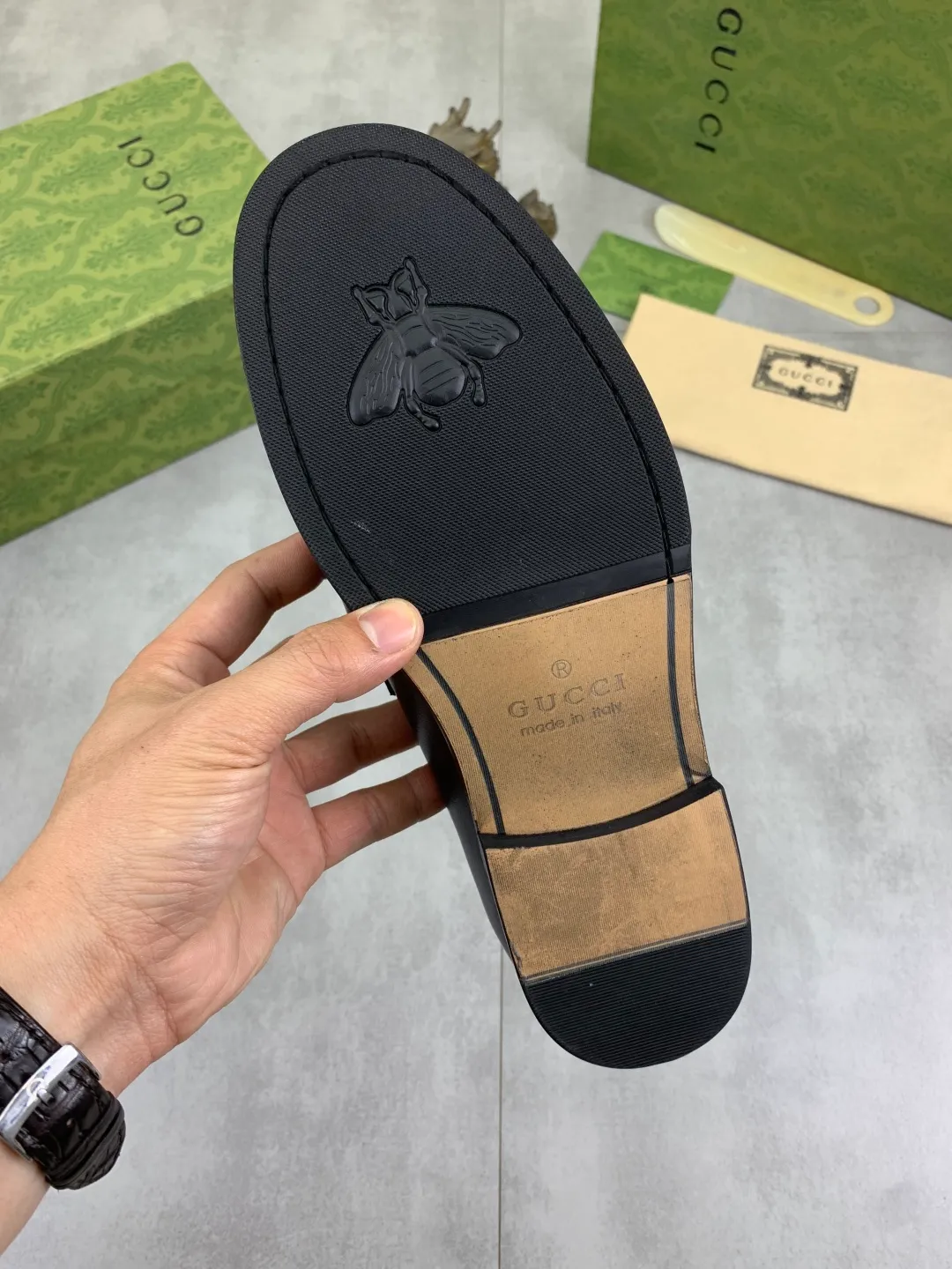 Men's men's shoes 💰P480 [New style] Water-dyed cowhide 💰💎💎💎 [Gucci] GUCCI high-end men's formal business leather shoes, original order 1:1 authentic goods! Original imported high-end open-edge beaded calfskin, original metal buckle, imported first-layer cowhide lining for feet, original outsole, men's shoe size: 38-45, 4️⃣ colors available